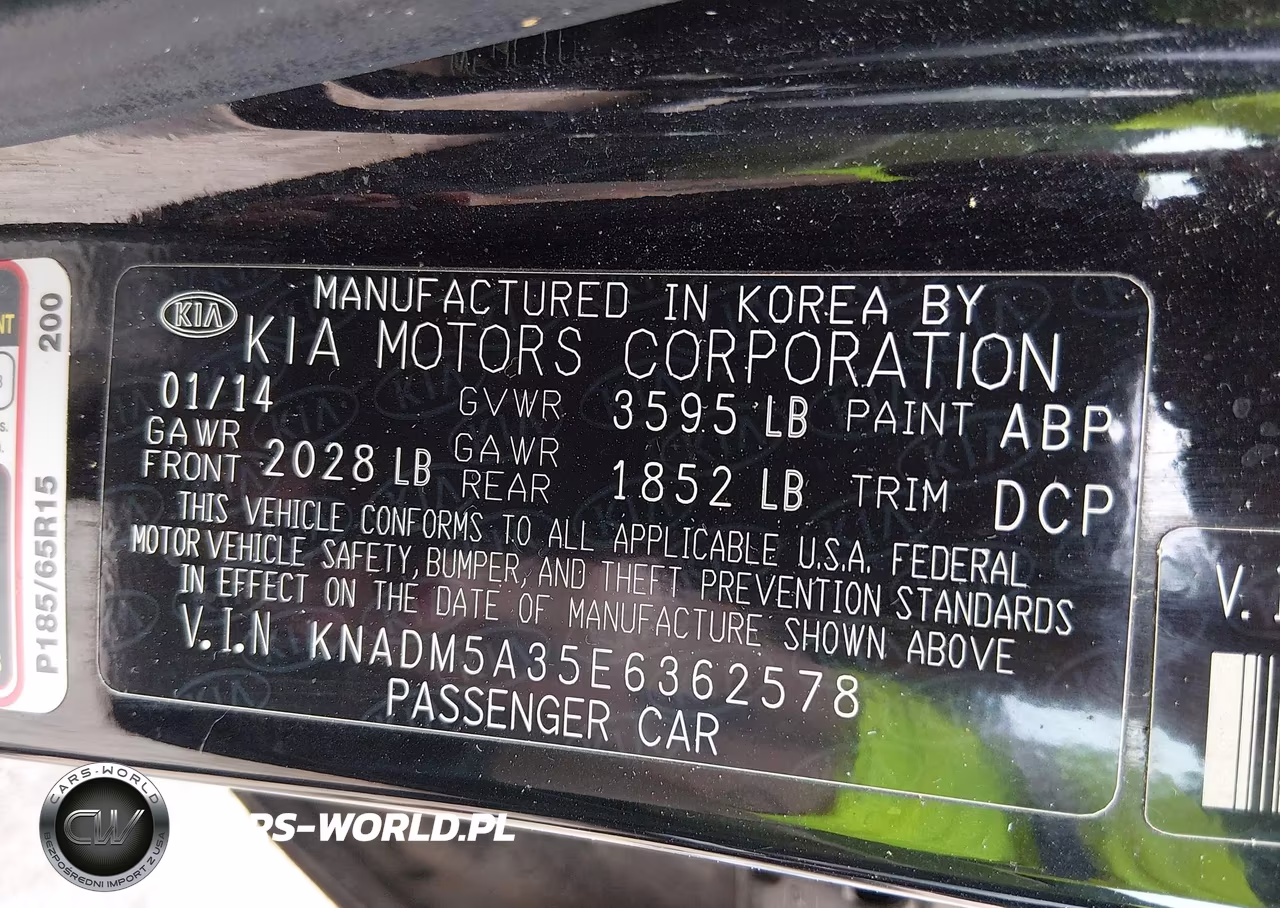 2014 Kia Rio Lx VIN:KNADM5A35E6362578 - 9