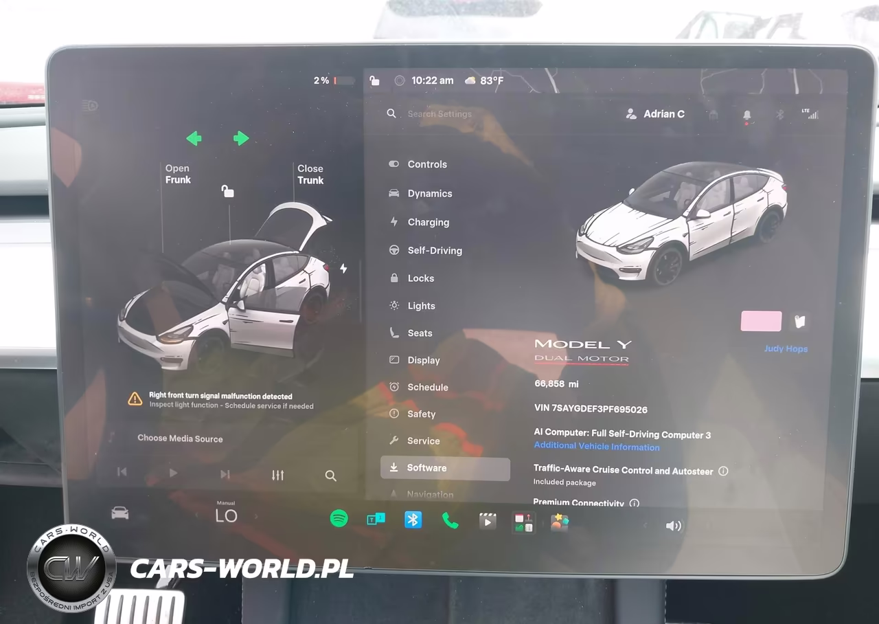 2023 Tesla Model Y Performance Dual Motor All-Wheel Drive VIN:7SAYGDEF3PF695026 - 7