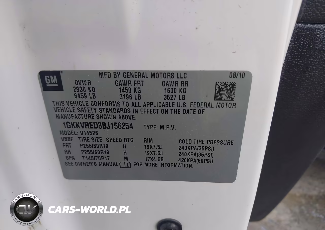 2011 GMC Acadia Slt-1 VIN:1GKKVRED3BJ156254 - 9