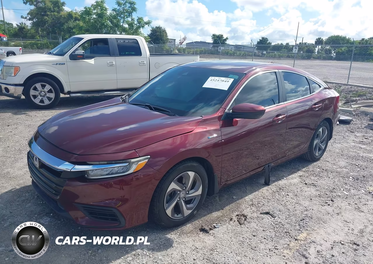 2019 Honda Insight Lx VIN:19XZE4F12KE033091 - 2
