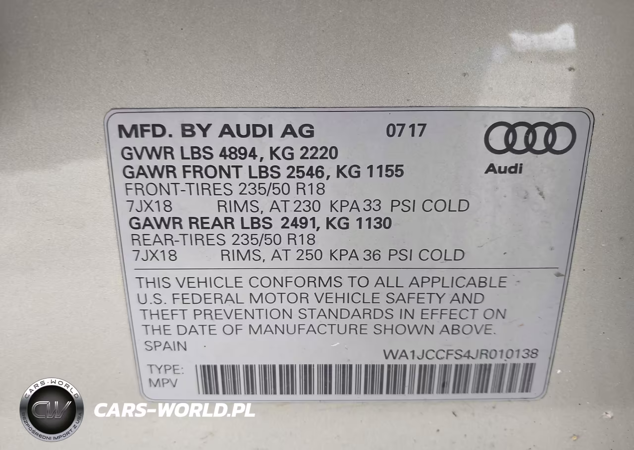 2018 Audi Q3 2.0T Premium-2.0T Sport Premium VIN:WA1JCCFS4JR010138 - 9