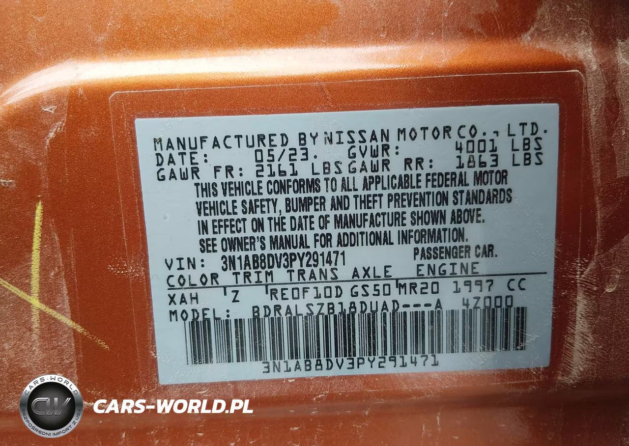 2023 Nissan Sentra Sr VIN:3N1AB8DV3PY291471 - 9
