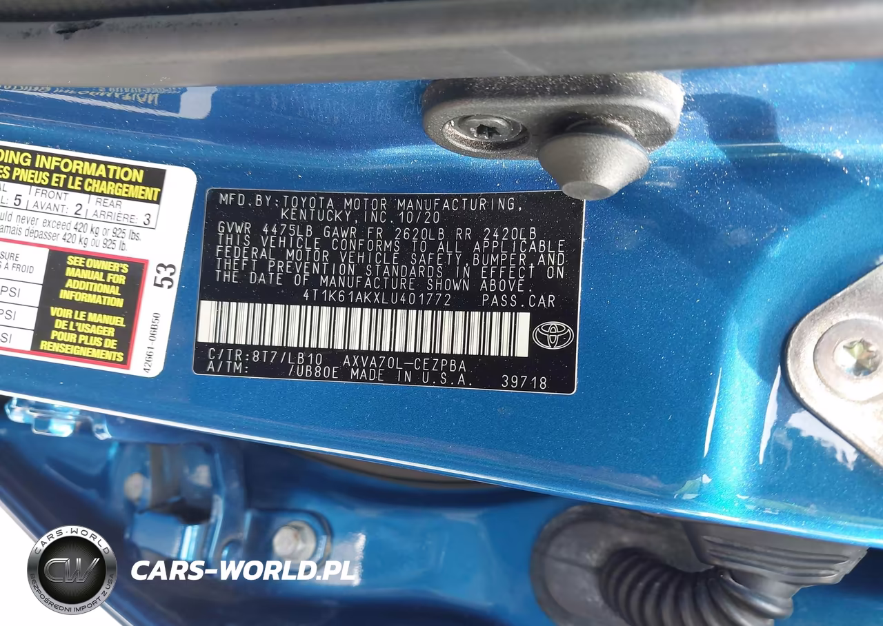 2020 Toyota Camry Xse VIN:4T1K61AKXLU401772 - 9