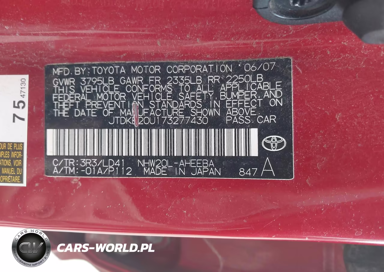 2007 Toyota Prius VIN:JTDKB20U173277430 - 9