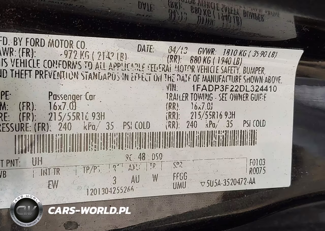 2013 Ford Focus Se VIN:1FADP3F22DL324410 - 9