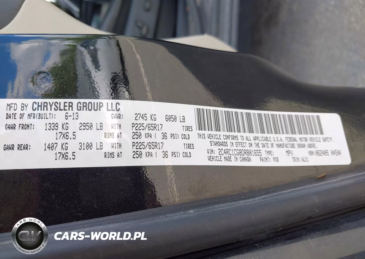 2013 Chrysler Town & Country Touring-L VIN:2C4RC1CG8DR801655 - 9