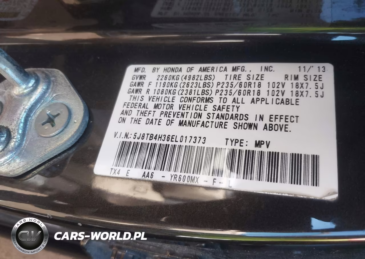 2014 Acura Rdx VIN:5J8TB4H36EL017373 - 9