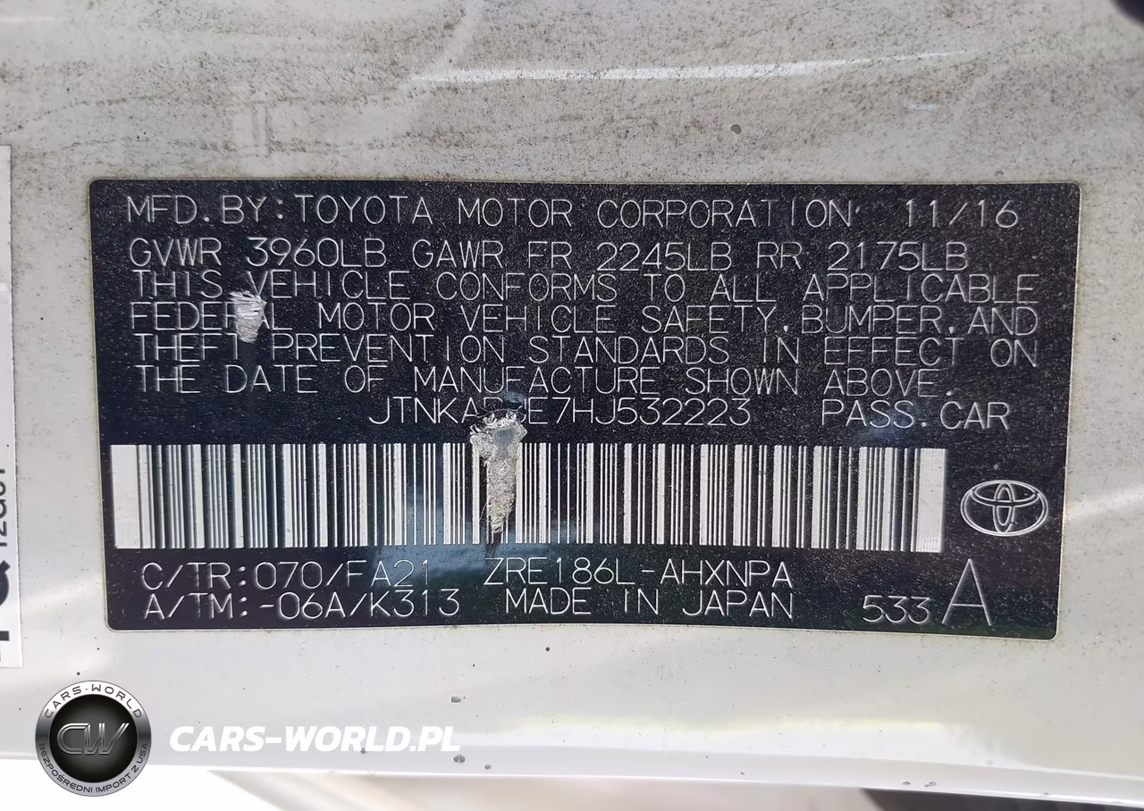 2017 Toyota Corolla Im VIN:JTNKARJE7HJ532223 - 9