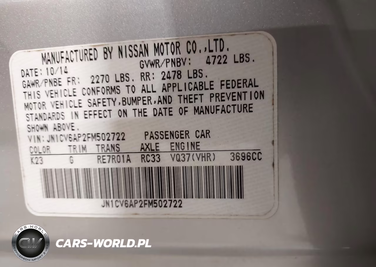 2015 Infiniti Q40 VIN:JN1CV6AP2FM502722 - 9