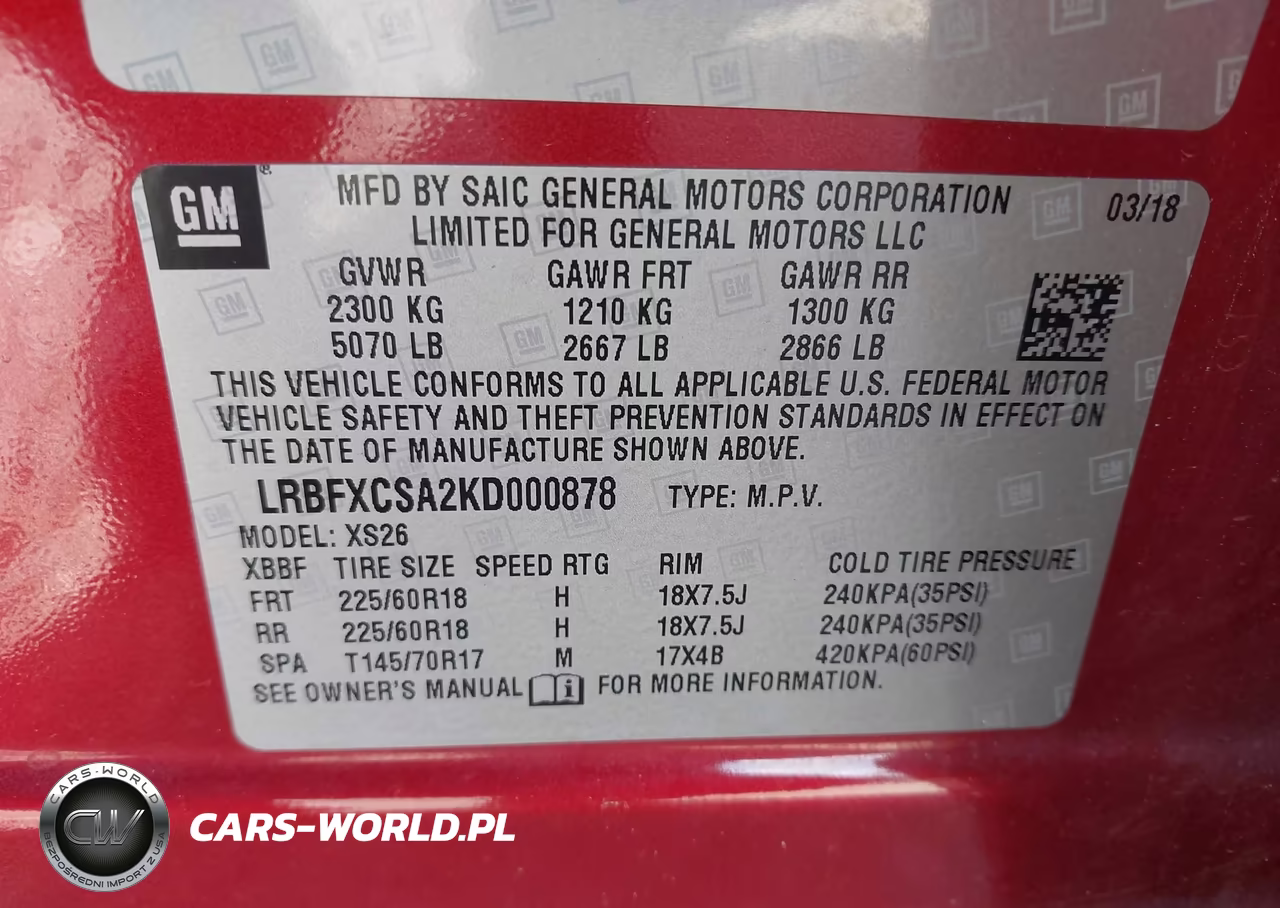 2019 Buick Envision Fwd Essence VIN:LRBFXCSA2KD000878 - 9