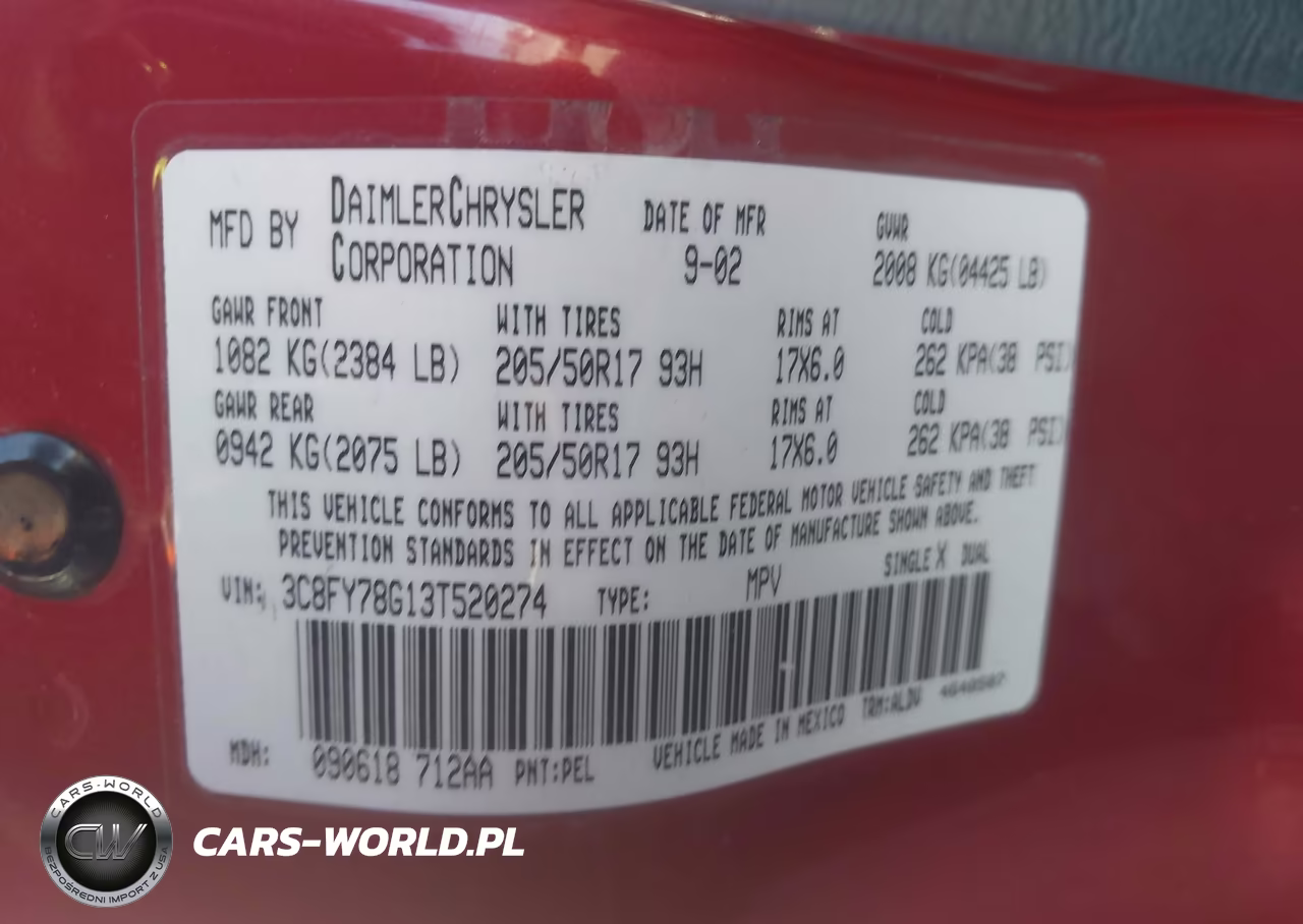 2003 Chrysler Pt Cruiser Gt VIN:3C8FY78G13T520274 - 9