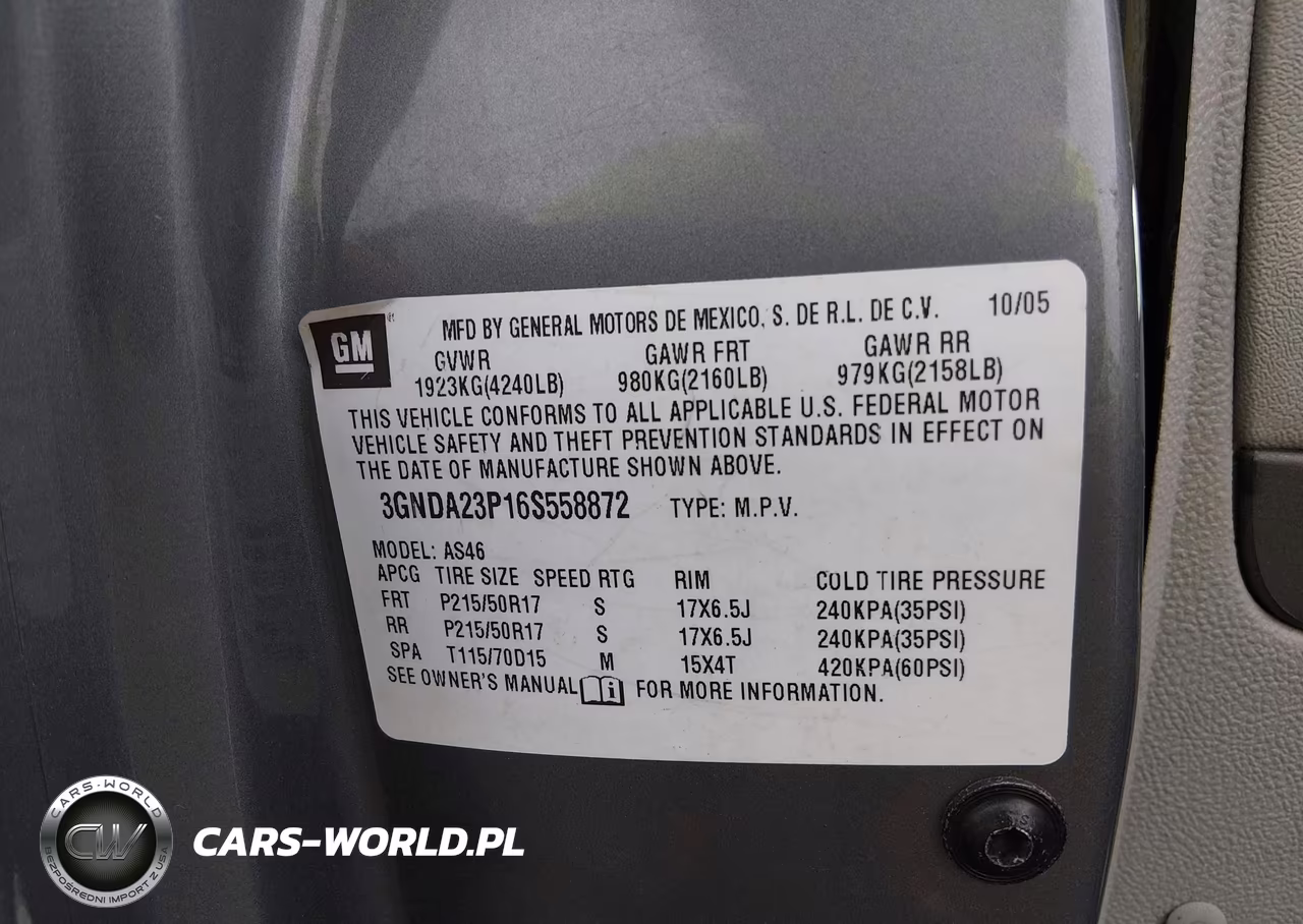 2006 Chevrolet Hhr Lt VIN:3GNDA23P16S558872 - 9