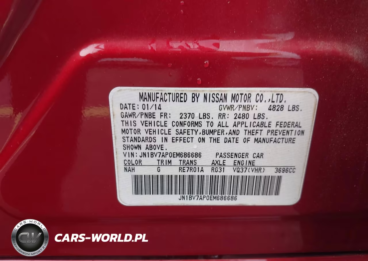 2014 Infiniti Q50 Premium-Sport VIN:JN1BV7AP0EM686686 - 9