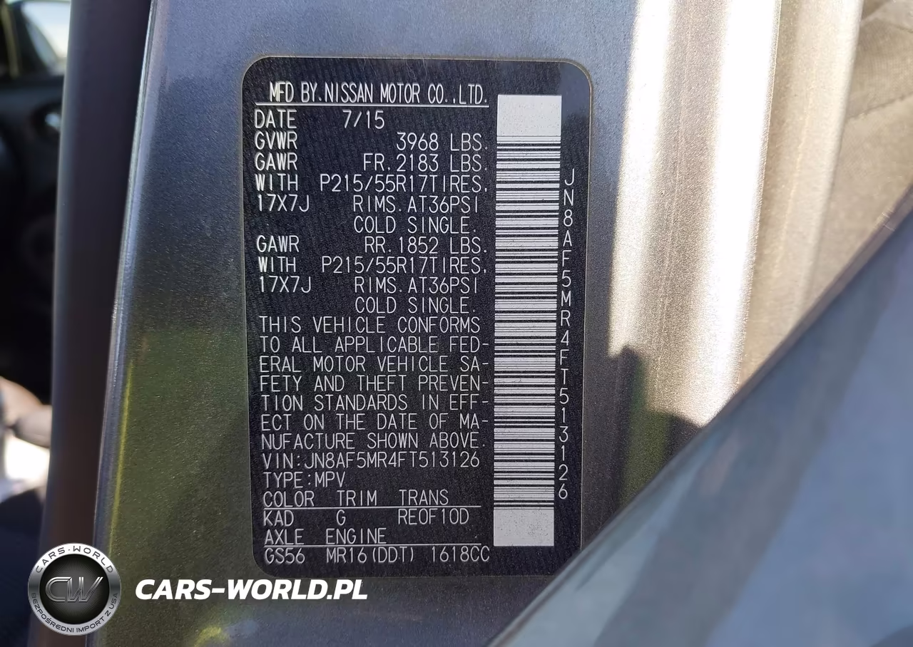 2015 Nissan Juke S VIN:JN8AF5MR4FT513126 - 9