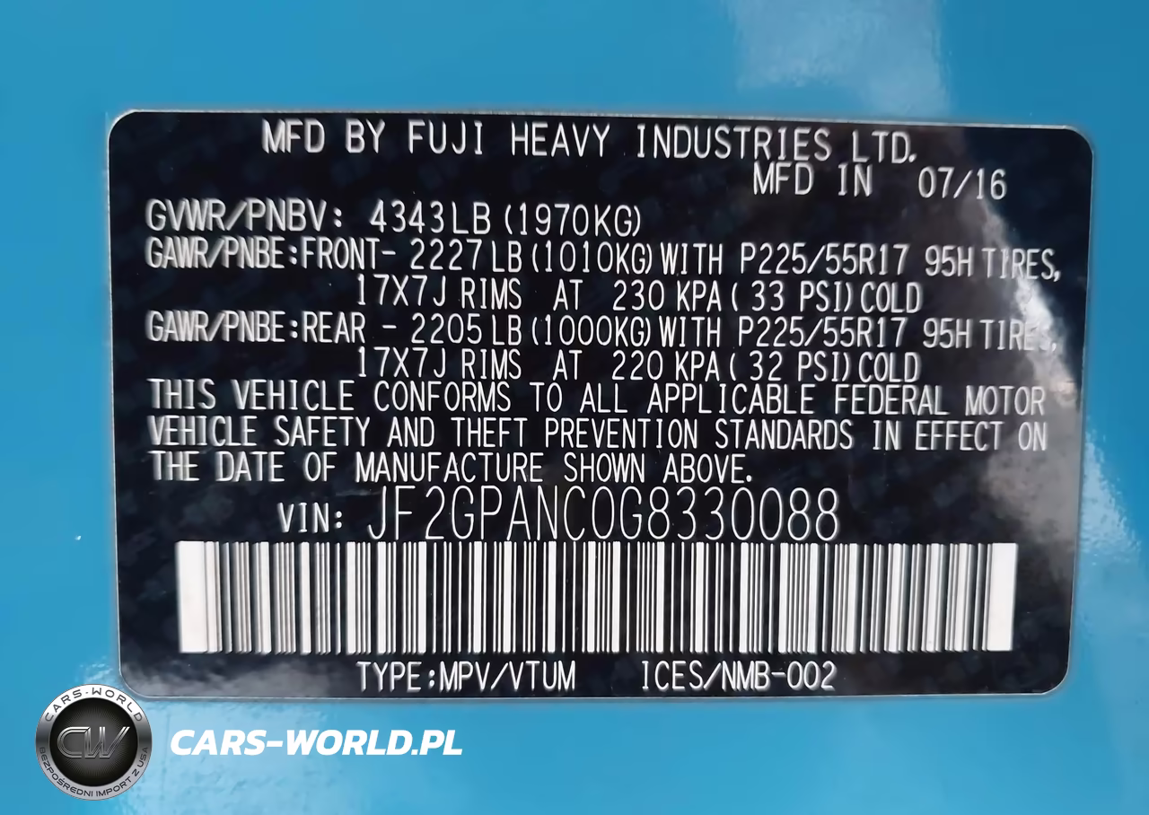 2016 Subaru Crosstrek 2.0I Limited VIN:JF2GPANC0G8330088 - 9