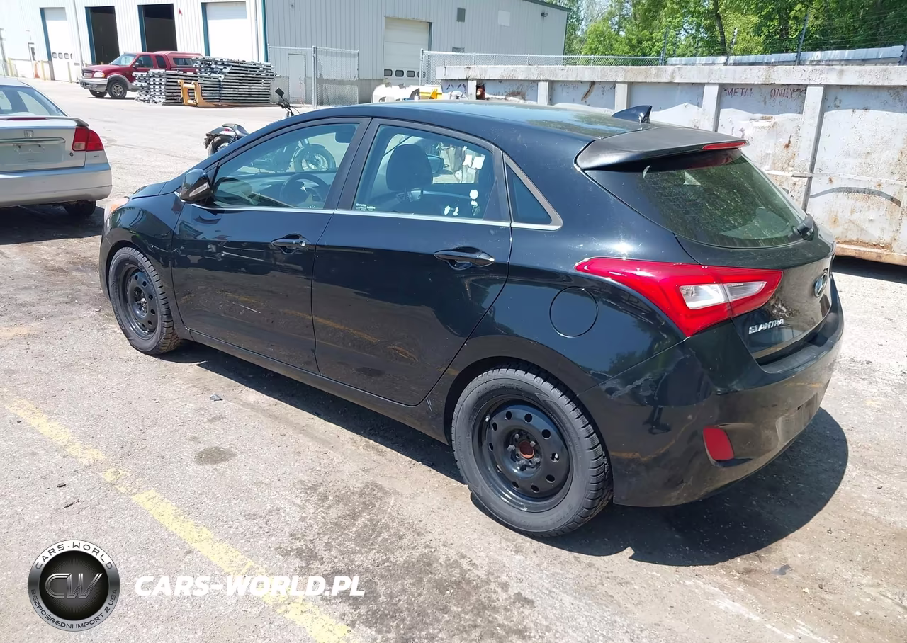 2014 Hyundai Elantra Gt Base W-Blue VIN:KMHD35LHXEU195236 - 3