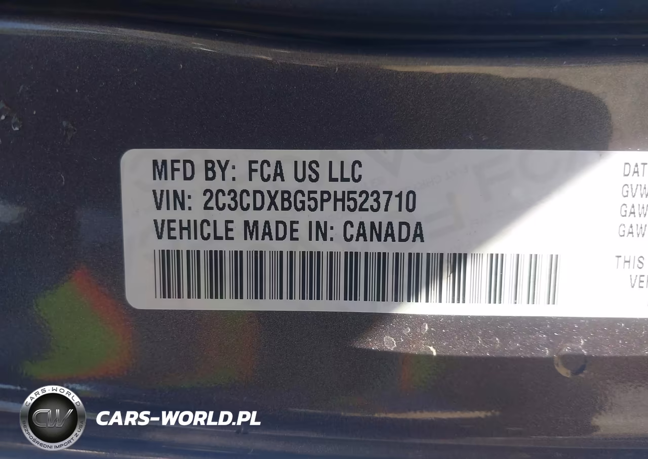2023 Dodge Charger Sxt VIN:2C3CDXBG5PH523710 - 9