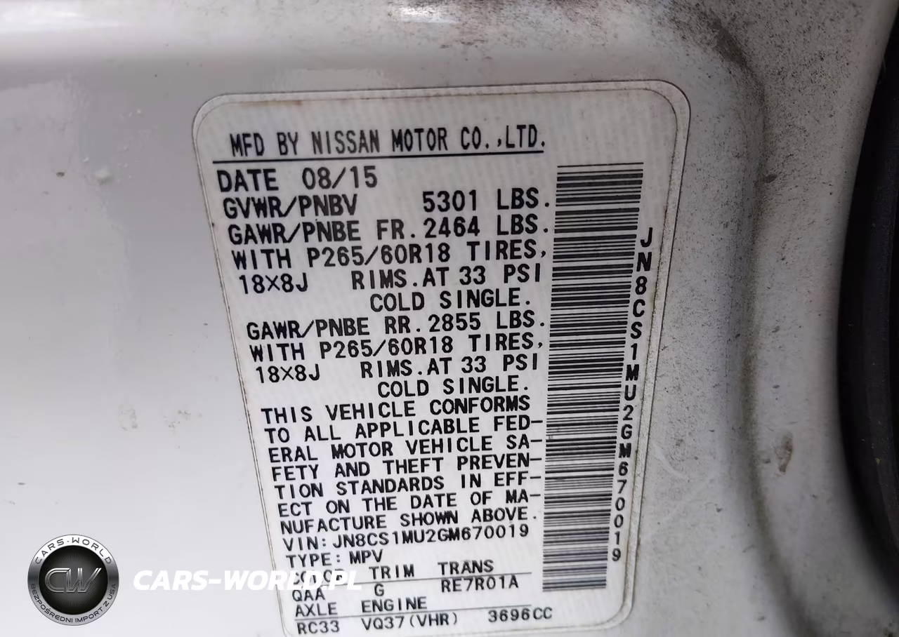 2016 Infiniti Qx70 VIN:JN8CS1MU2GM670019 - 9