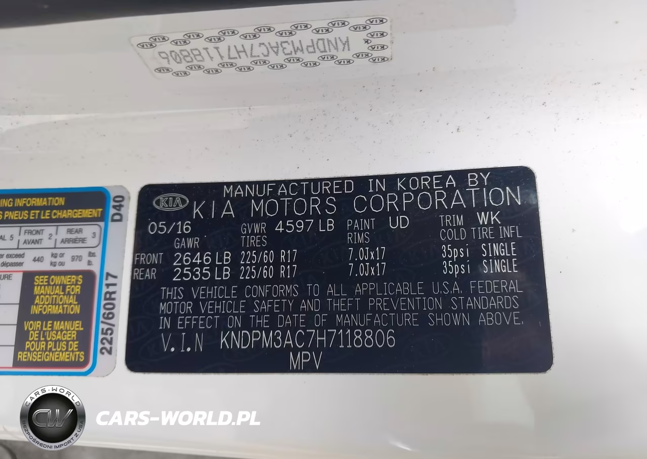 2017 Kia Sportage Lx VIN:KNDPM3AC7H7118806 - 9