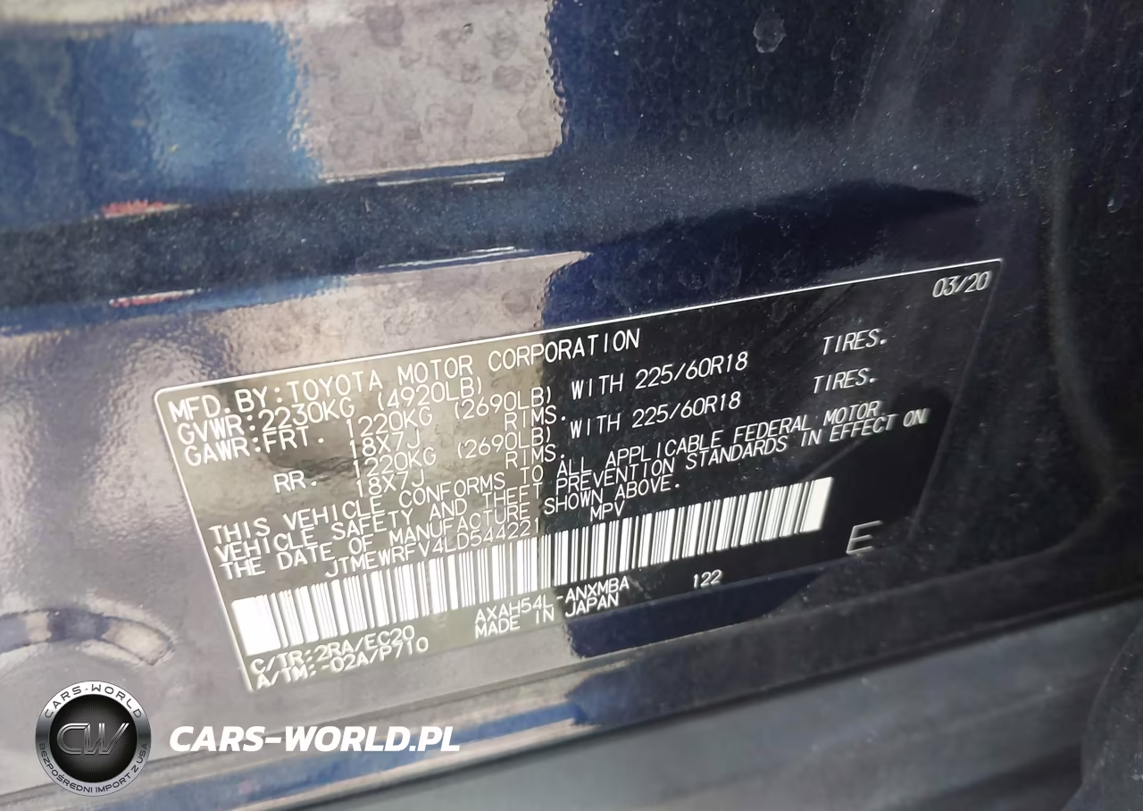 2020 Toyota Rav4 Hybrid Xse VIN:JTMEWRFV4LD544221 - 9