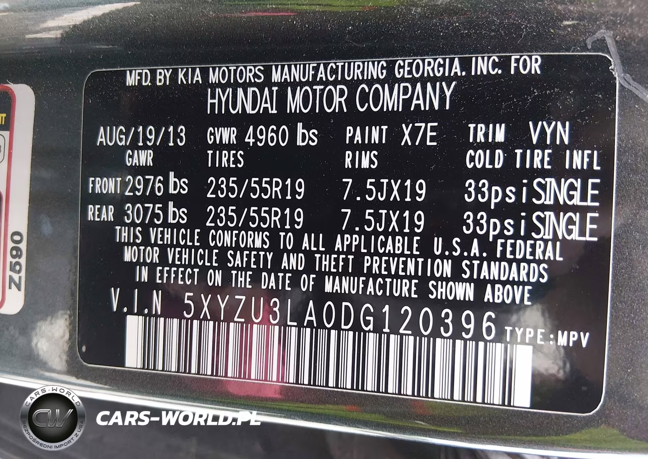 2013 Hyundai Santa Fe Sport 2.0T VIN:5XYZU3LA0DG120396 - 9