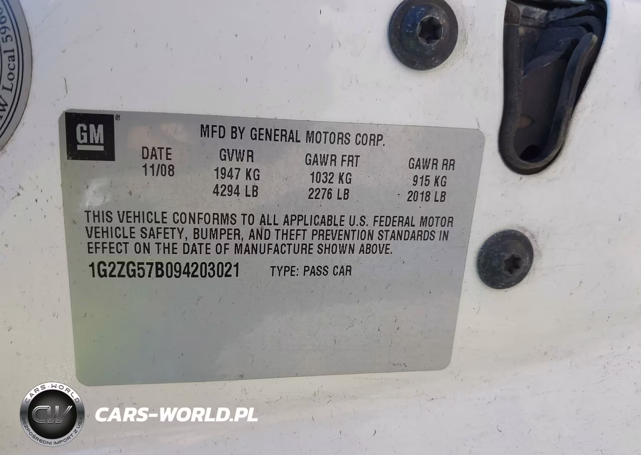 2009 Pontiac G6 VIN:1G2ZG57B094203021 - 9