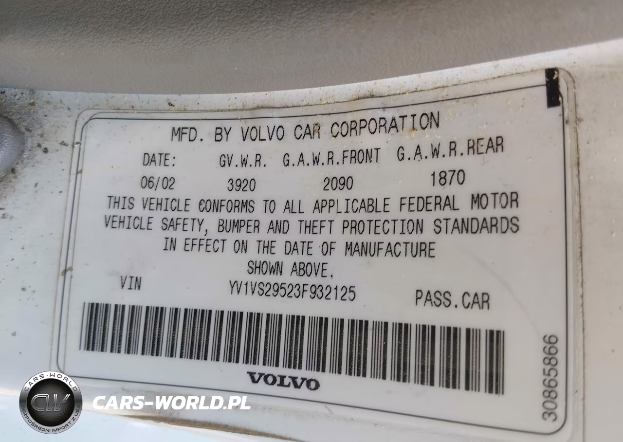 2003 Volvo S40 A VIN:YV1VS29523F932125 - 9