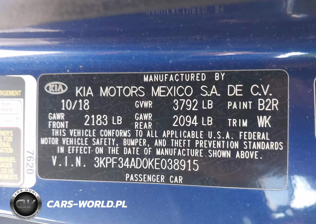 2019 Kia Forte S VIN:3KPF34AD0KE038915 - 9