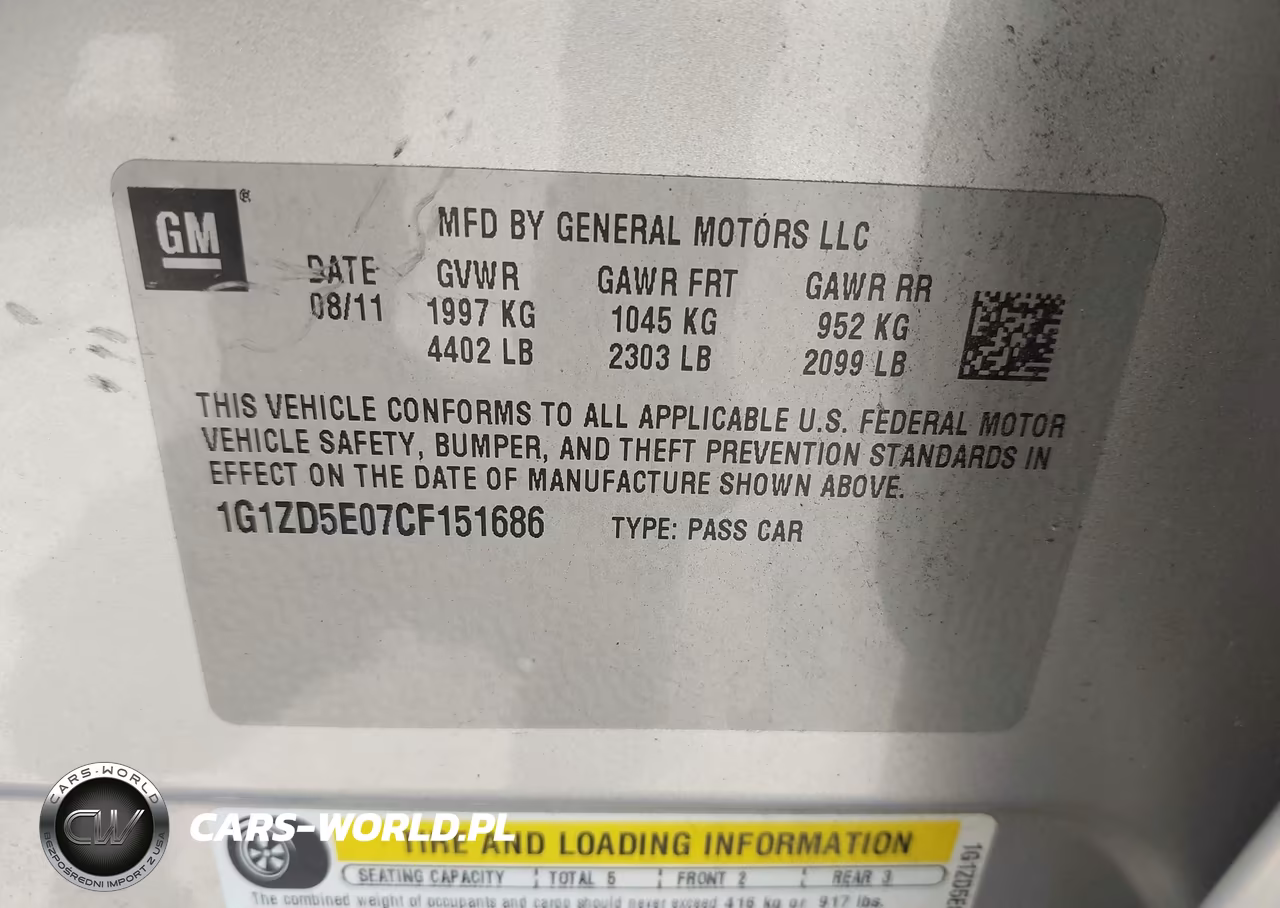 2012 Chevrolet Malibu 2Lt VIN:1G1ZD5E07CF151686 - 9