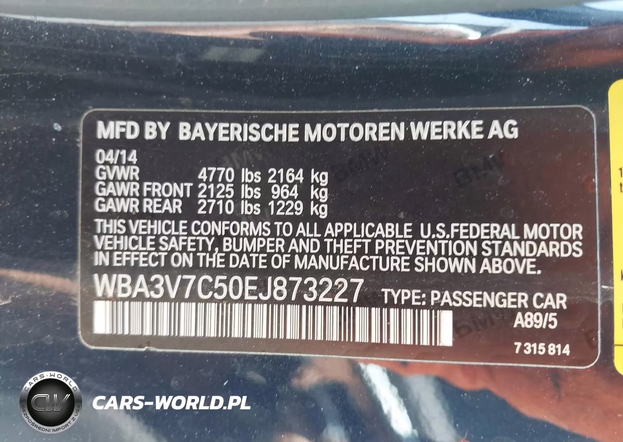 2014 BMW 428I VIN:WBA3V7C50EJ873227 - 9