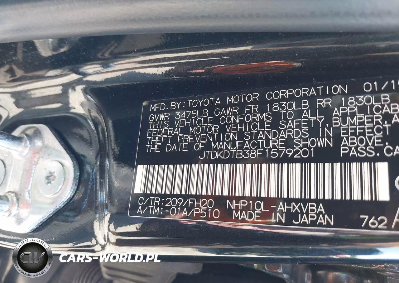 2015 Toyota Prius C One VIN:JTDKDTB38F1579201 - 9