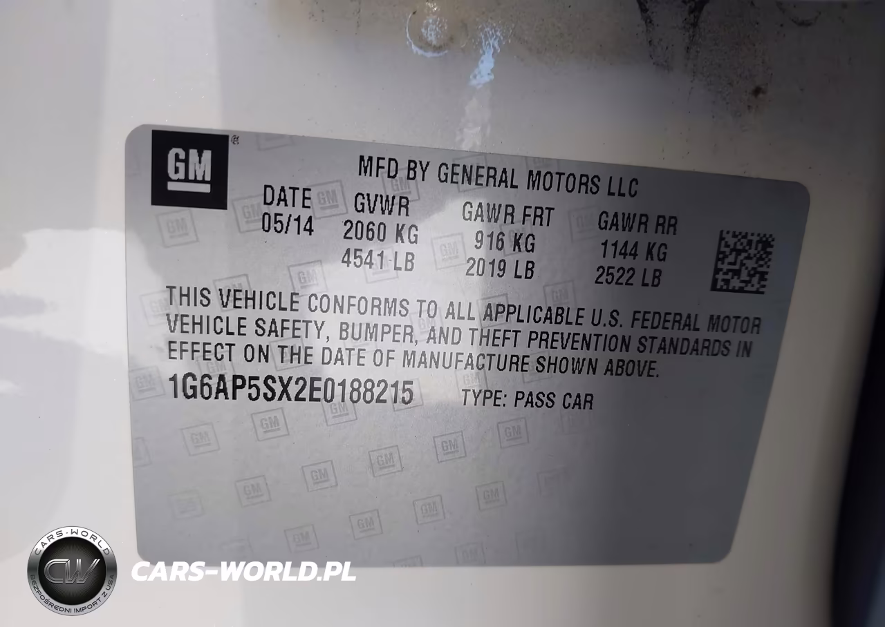 2014 Cadillac Cts Standard VIN:1G6AP5SX2E0188215 - 9