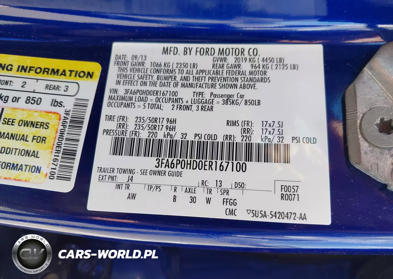 2014 Ford Fusion Se VIN:3FA6P0HD0ER167100 - 9