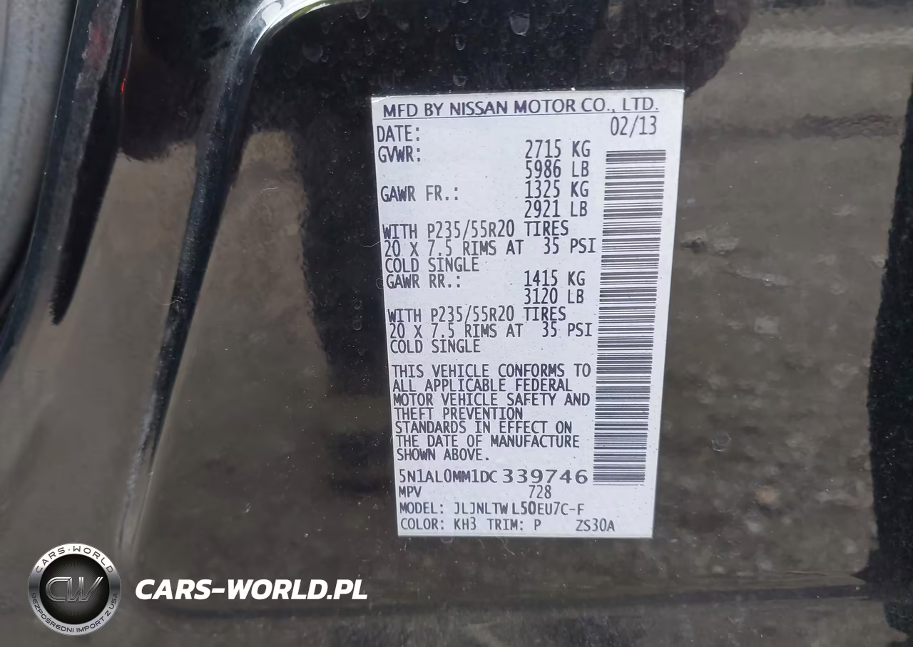 2013 Infiniti Jx35 VIN:5N1AL0MM1DC339746 - 9