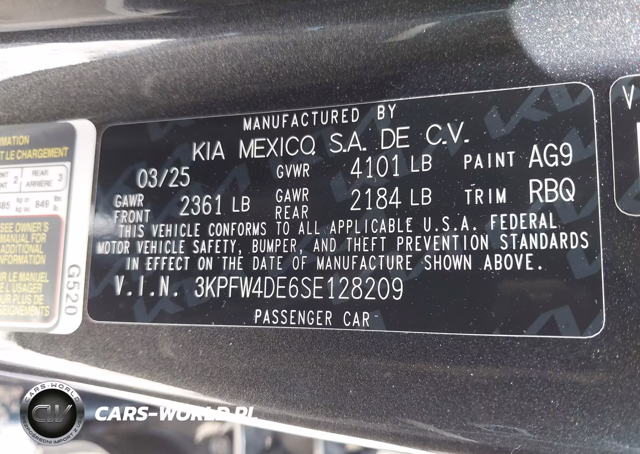 2025 Kia K4 Gt-Line VIN:3KPFW4DE6SE128209 - 9