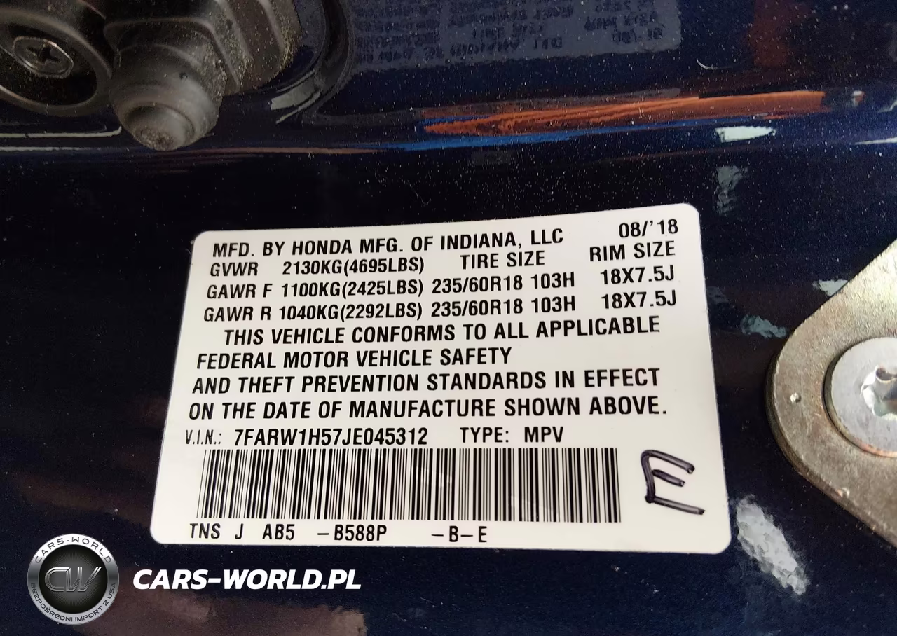 2018 Honda Cr-V Ex VIN:7FARW1H57JE045312 - 9