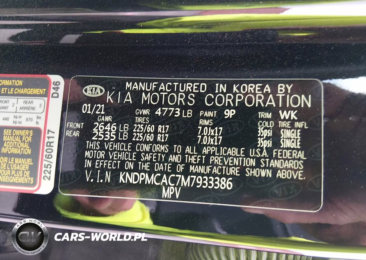 2021 Kia Sportage Lx VIN:KNDPMCAC7M7933386 - 9
