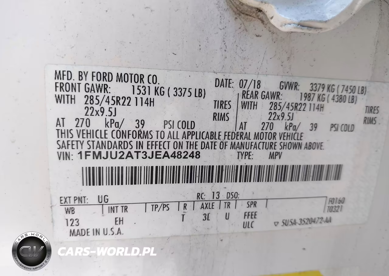 2018 Ford Expedition Limited VIN:1FMJU2AT3JEA48248 - 9