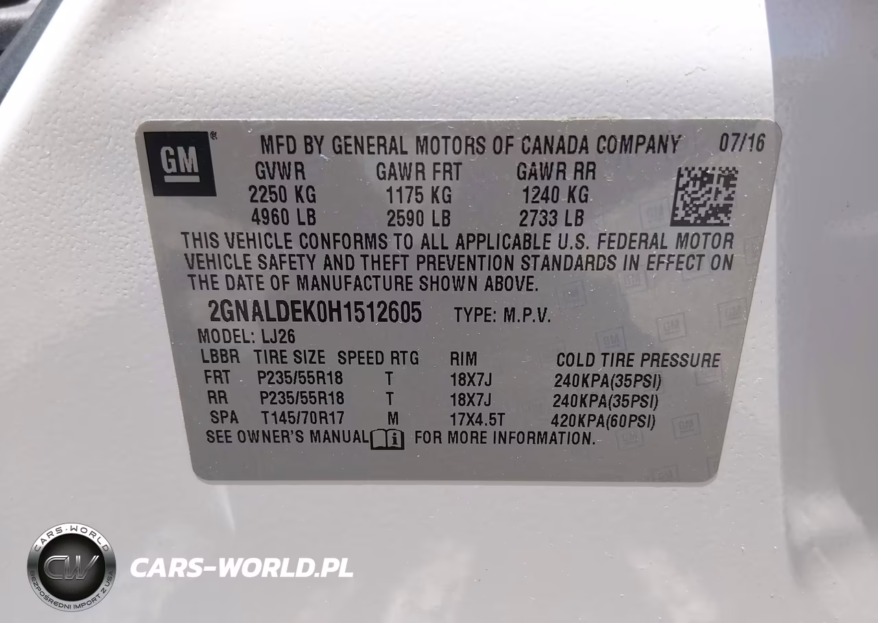 2017 Chevrolet Equinox Premier VIN:2GNALDEK0H1512605 - 9