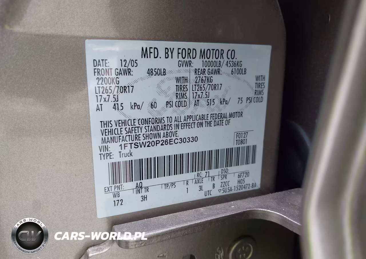 2006 Ford F-250 Lariat-Xl-Xlt VIN:1FTSW20P26EC30330 - 9