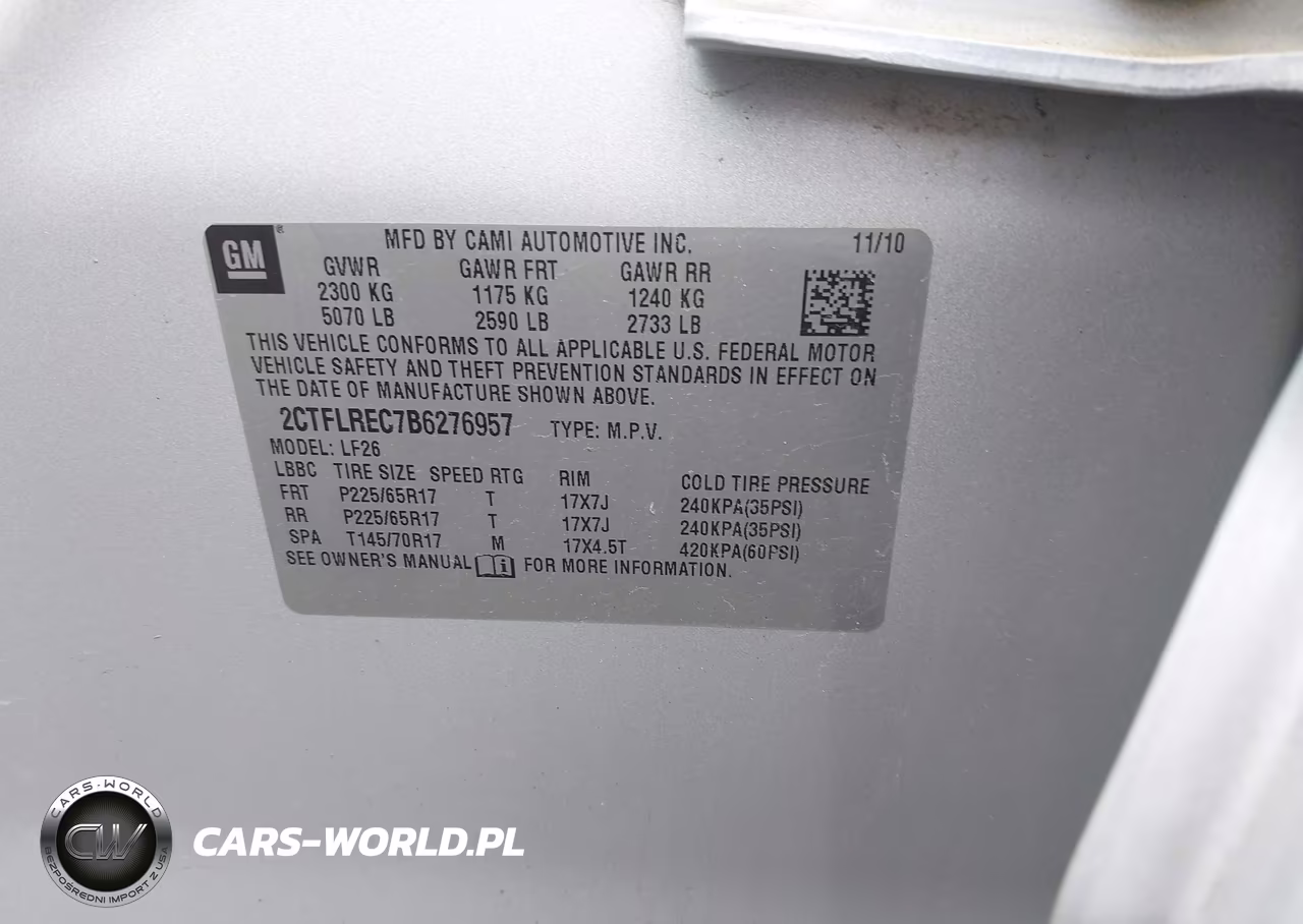 2011 GMC Terrain Sle-1 VIN:2CTFLREC7B6276957 - 9