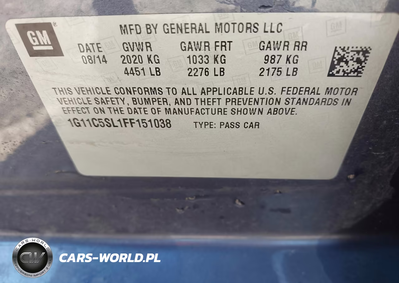 2015 Chevrolet Malibu 1Lt VIN:1G11C5SL1FF151038 - 9