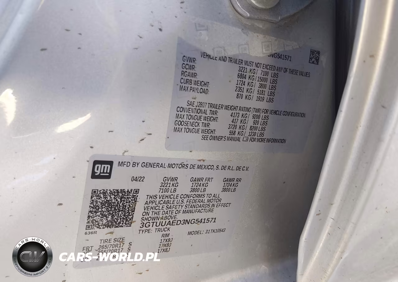 2022 GMC Sierra 1500 4Wd Short Box Pro VIN:3GTUUAED3NG541571 - 9