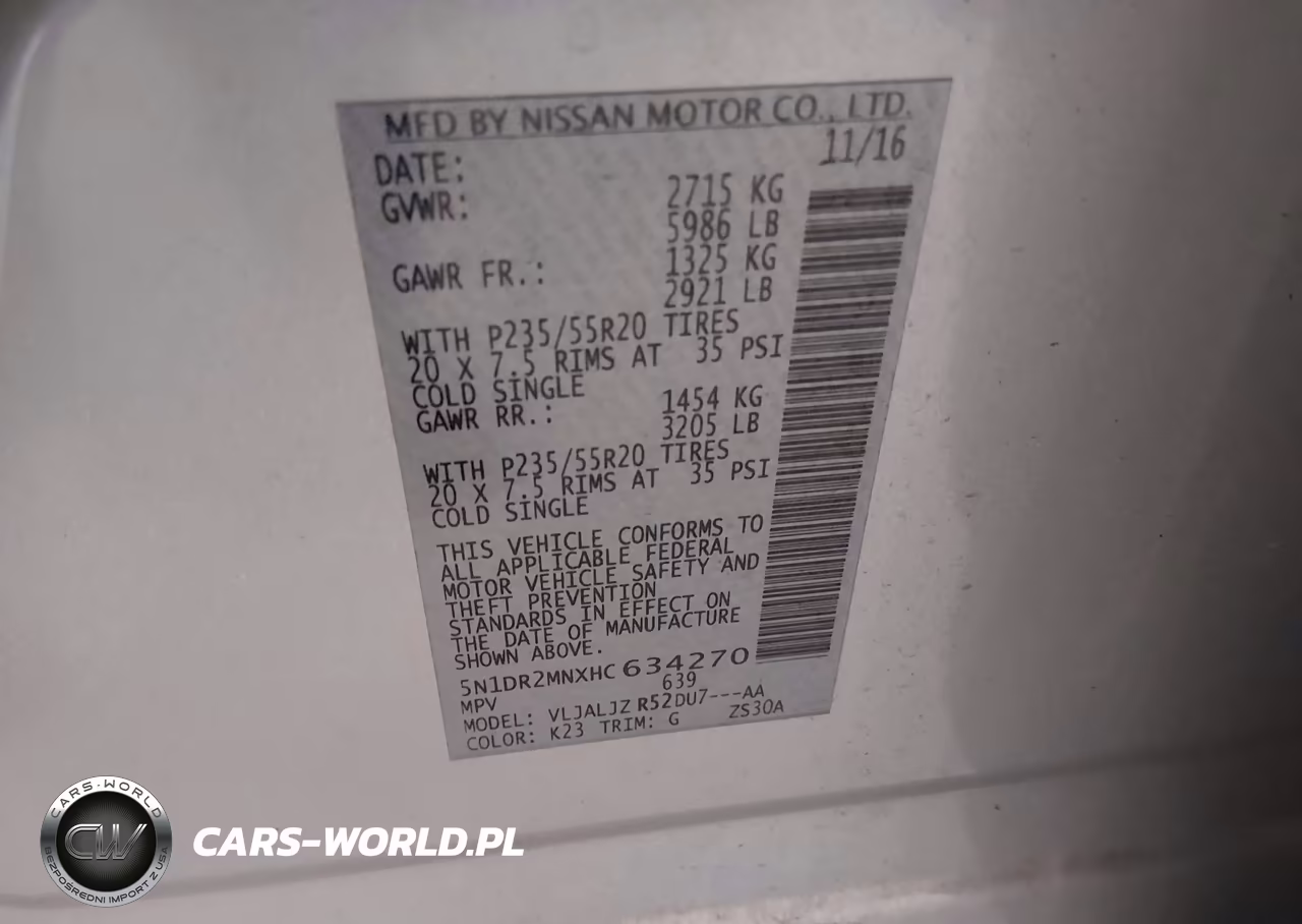2017 Nissan Pathfinder Platinum VIN:5N1DR2MNXHC634270 - 9