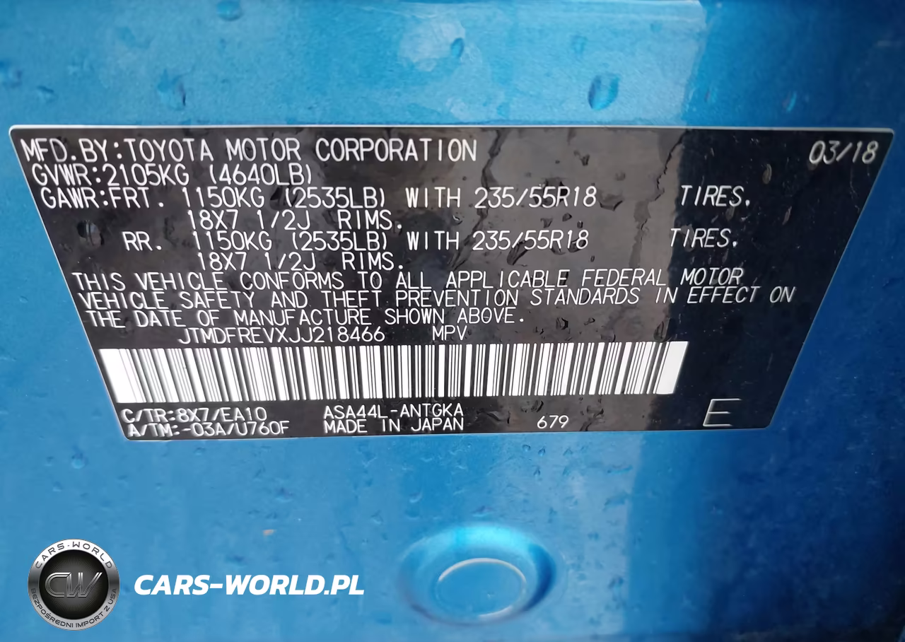 2018 Toyota Rav4 Limited VIN:JTMDFREVXJJ218466 - 9