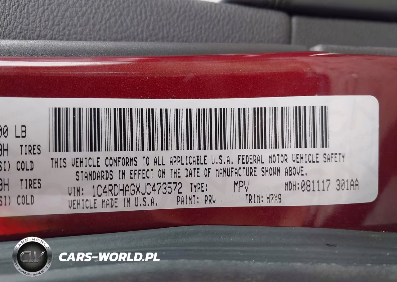 2018 Dodge Durango Sxt VIN:1C4RDHAGXJC473572 - 9