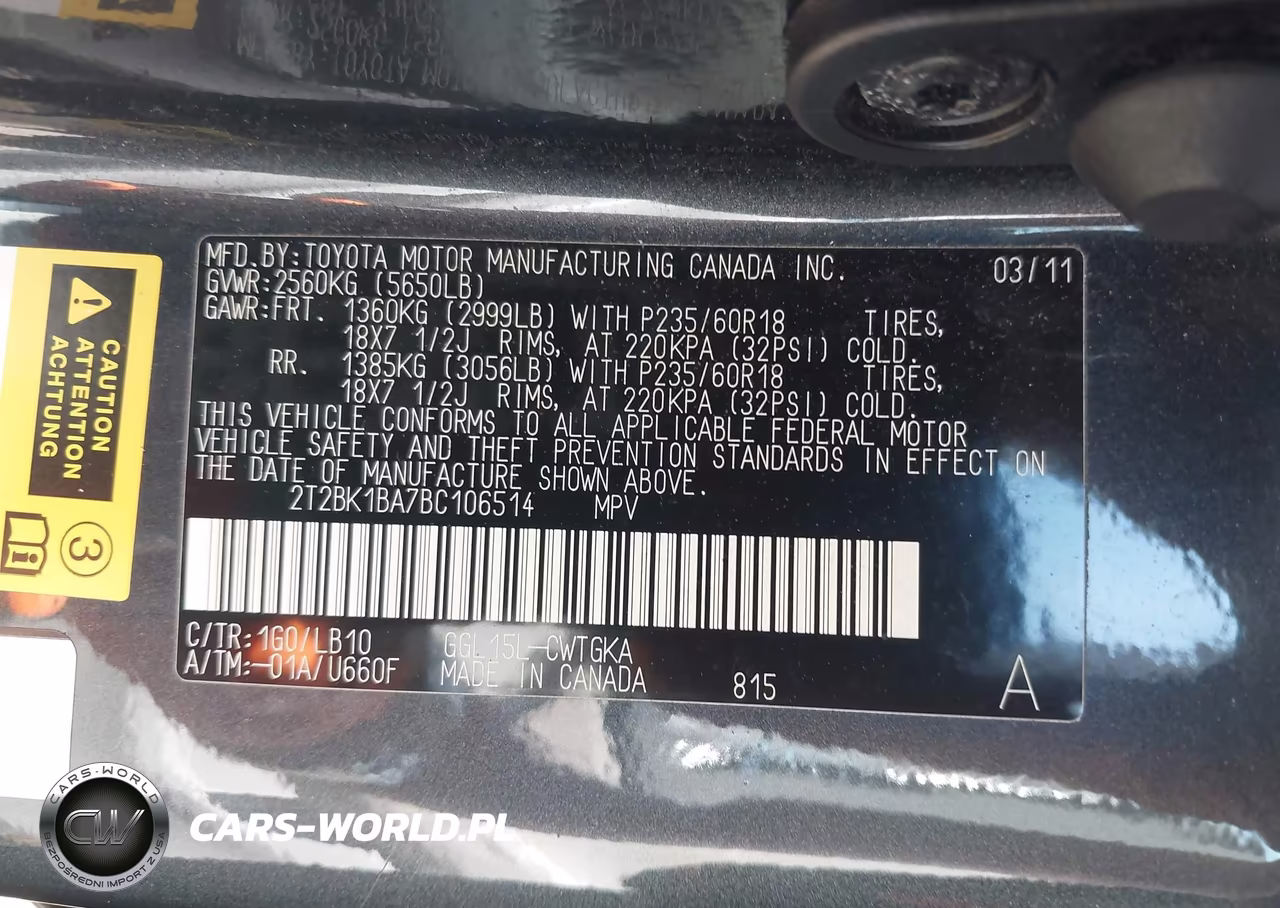 2011 Lexus Rx 350 VIN:2T2BK1BA7BC106514 - 9