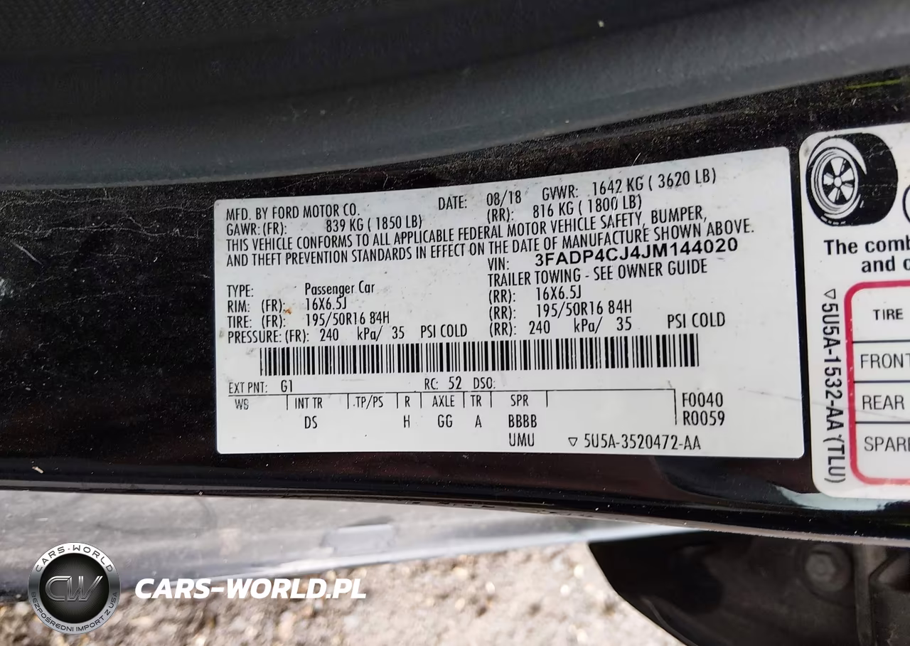 2018 Ford Fiesta Titanium VIN:3FADP4CJ4JM144020 - 9