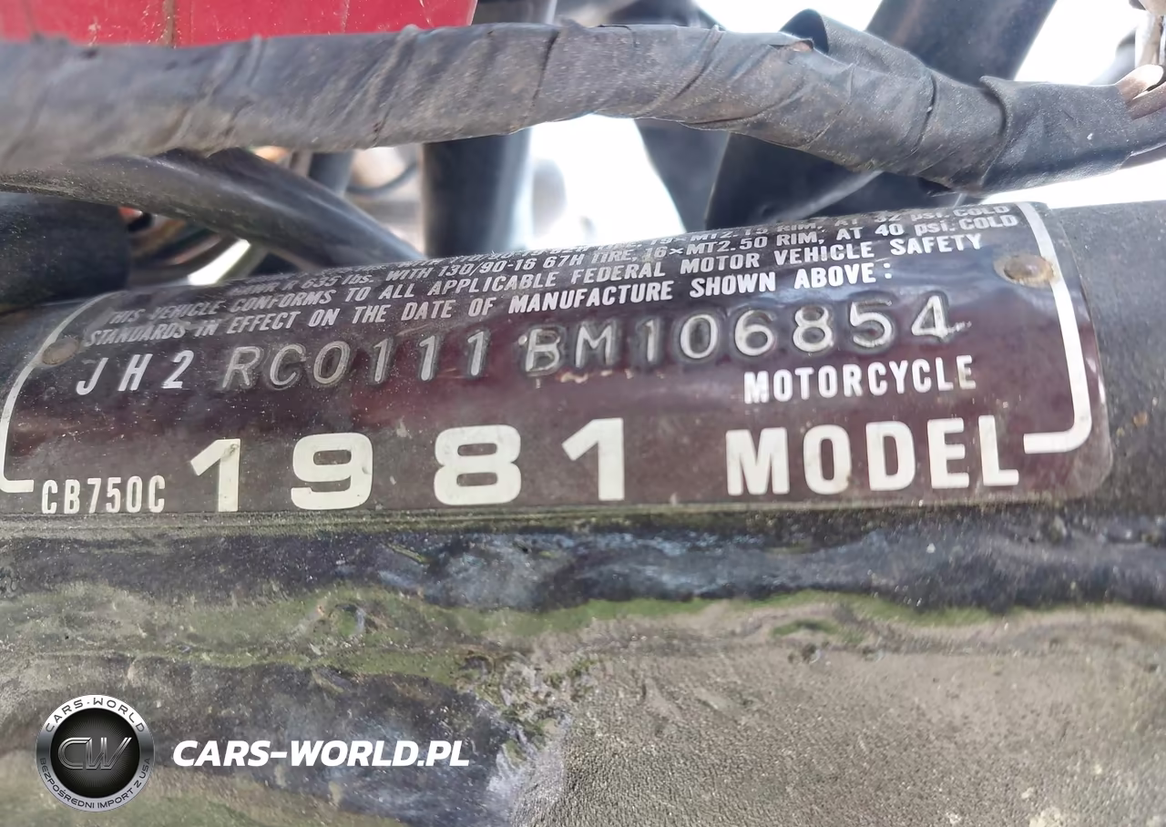 1981 Honda Cb750 C VIN:JH2RC0111BM106854 - 10