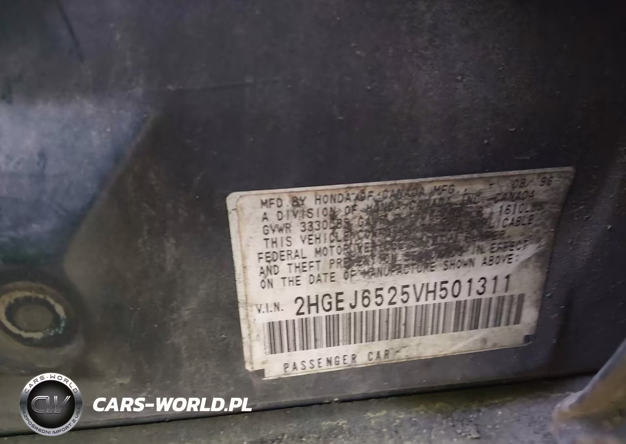 1997 Honda Civic Dx VIN:2HGEJ6525VH501311 - 9